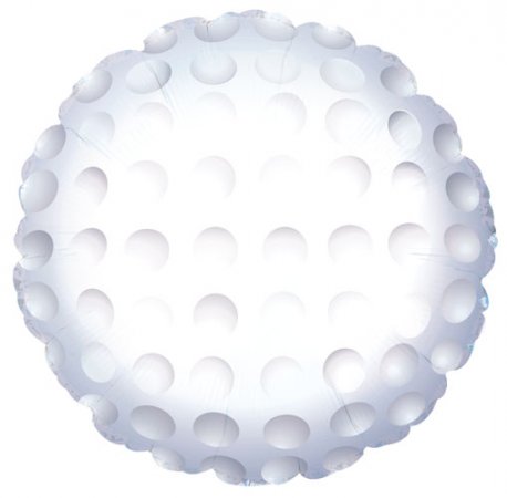 E017  18&quot; Golf Ball Foil Balloon