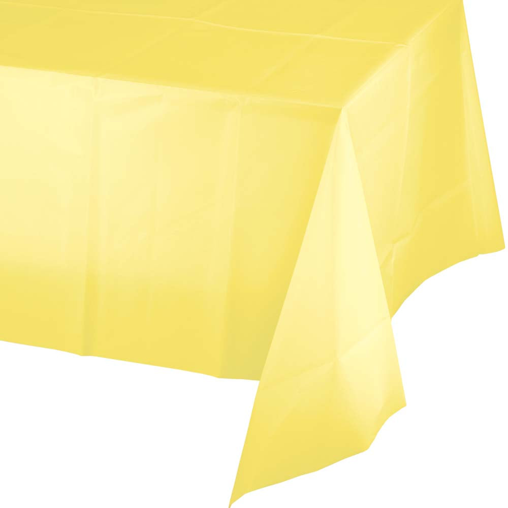 Mimosa Yellow Plastic Table cover