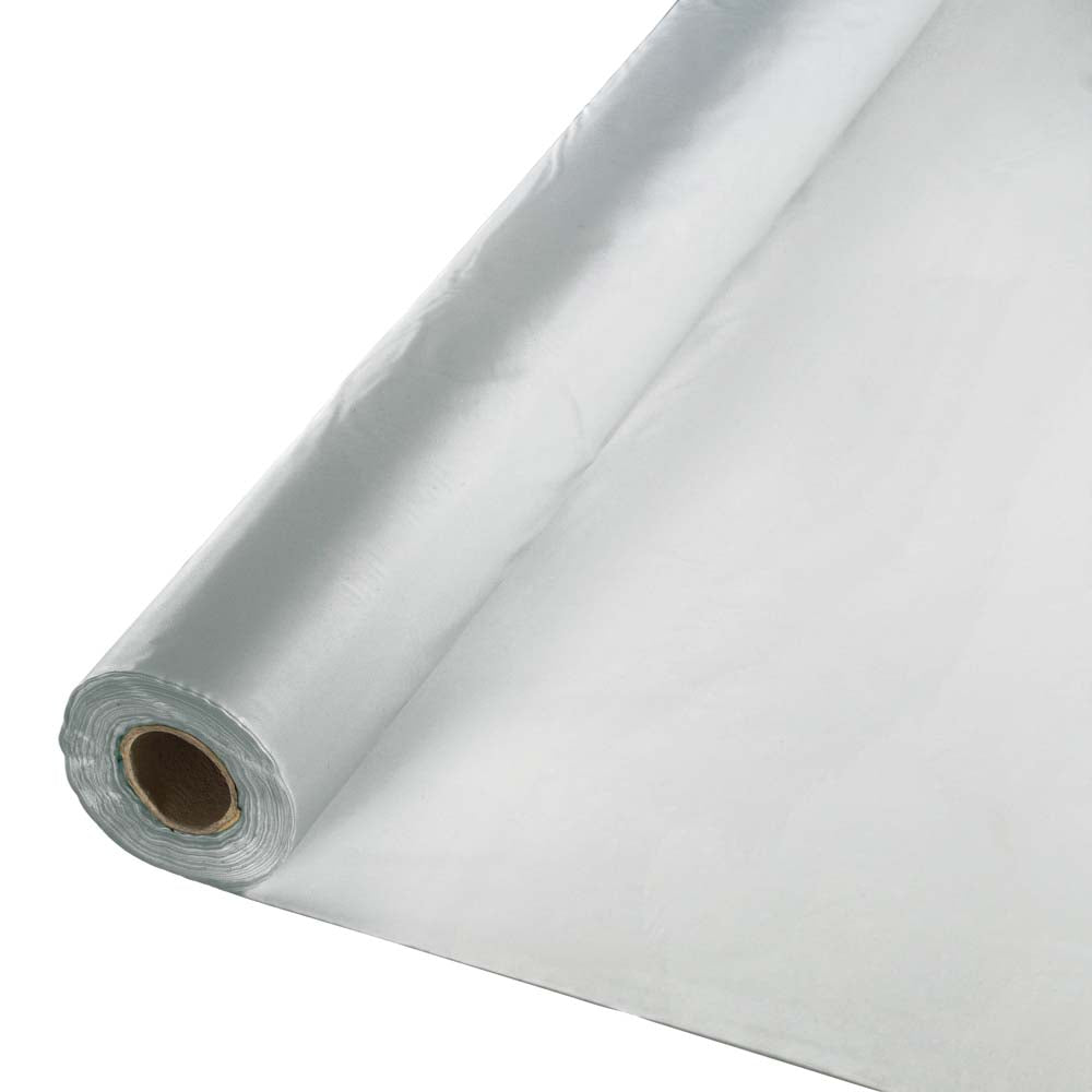 Shimmering Silver Banquet Roll 40&quot; x 100&#39;