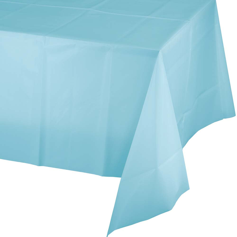 Pastel Blue Plastic Table cover