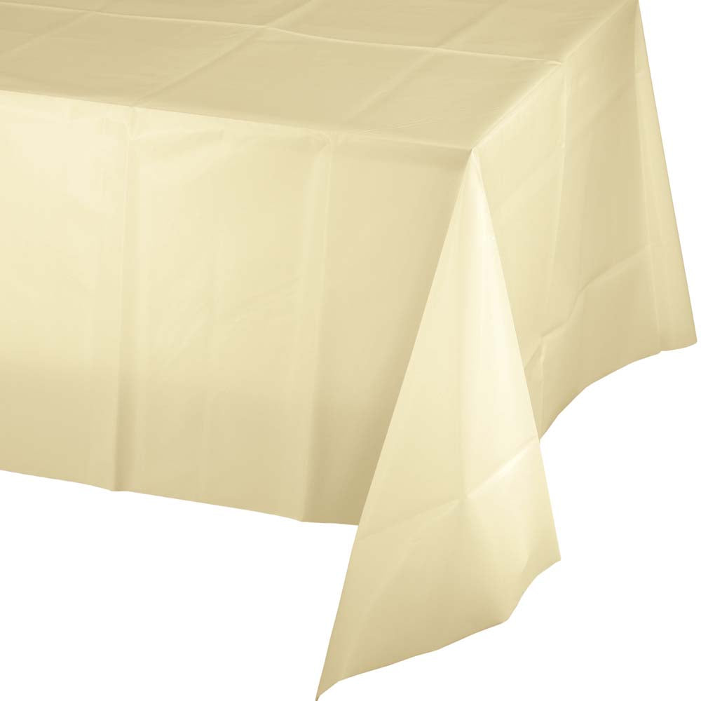 Ivory Plastic Tablecover