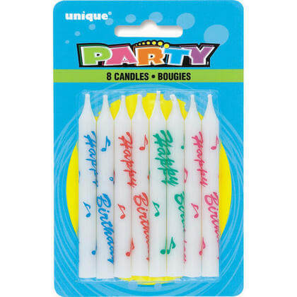 Assorted &quot;Happy Birthday&quot; Birthday Candles