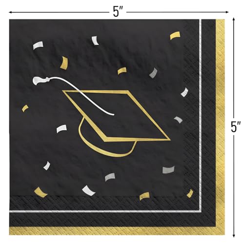 Dashing Multicolor Paper Class Dismissed Beverage Napkins (Pack of 40)