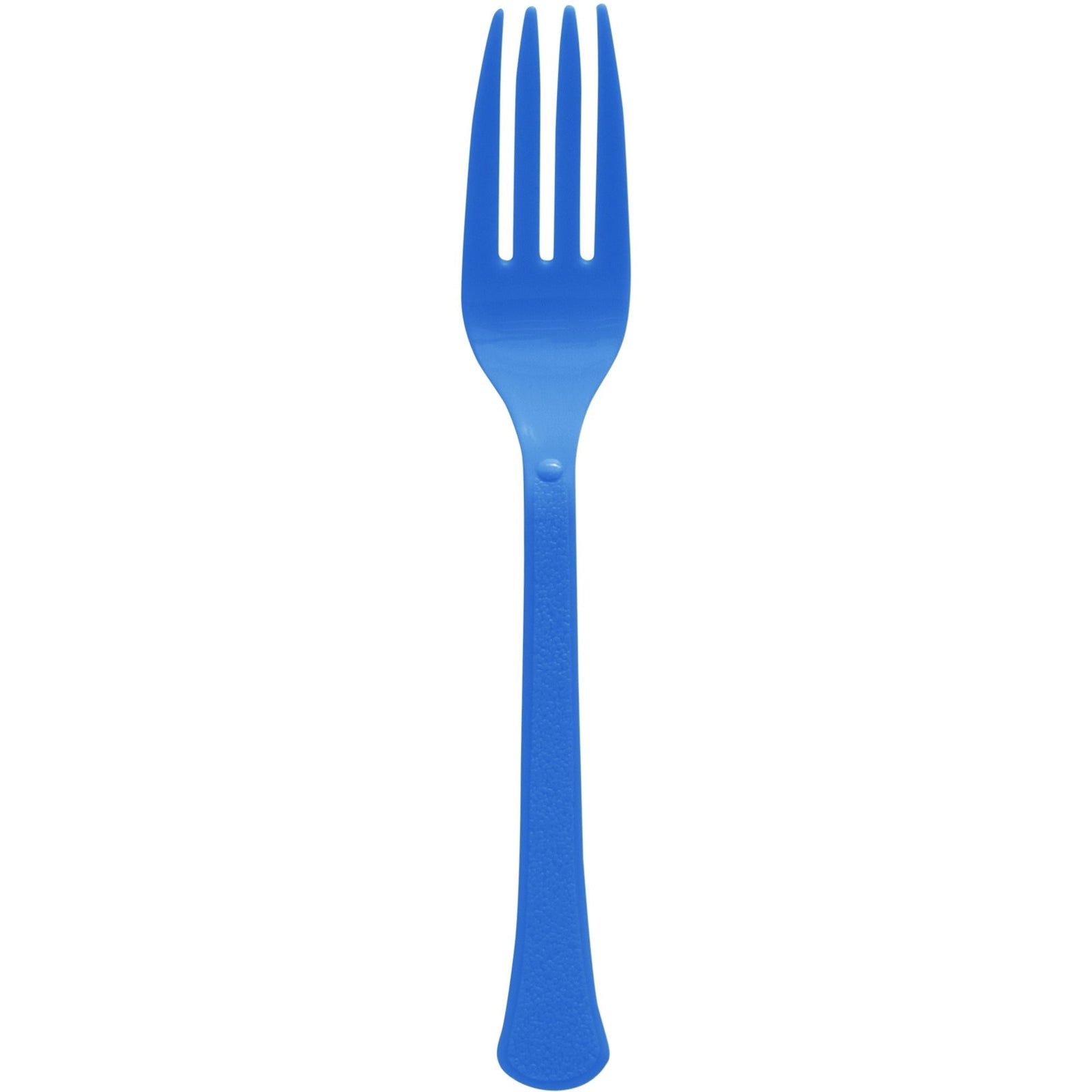 Reusable Plastic Forks, Mid Ct. - Bright Royal Blue