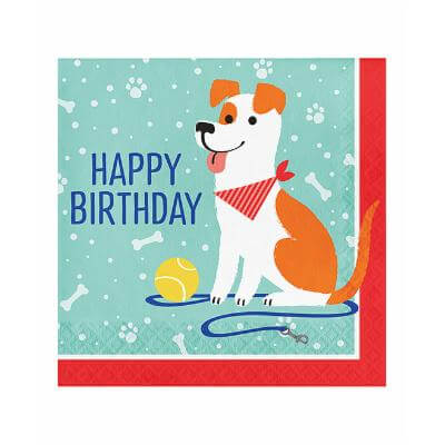 Dog Party Birthday Napkins