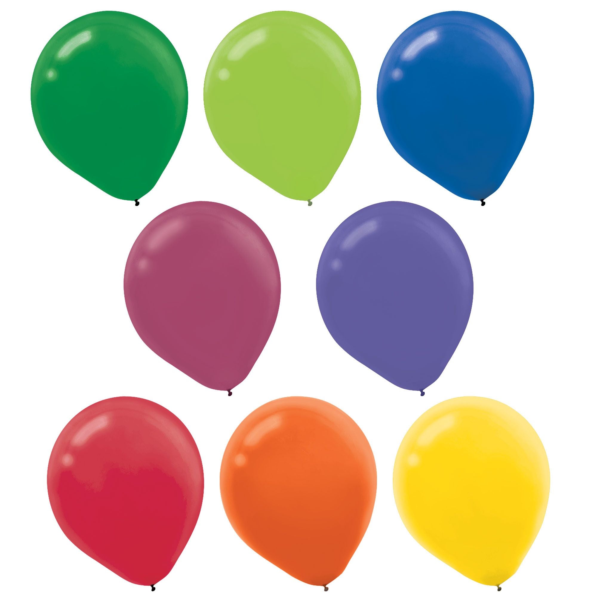 Assorted Solid Color Latex Balloons