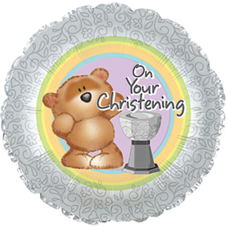 E014 17" On Your Christening Foil Balloon