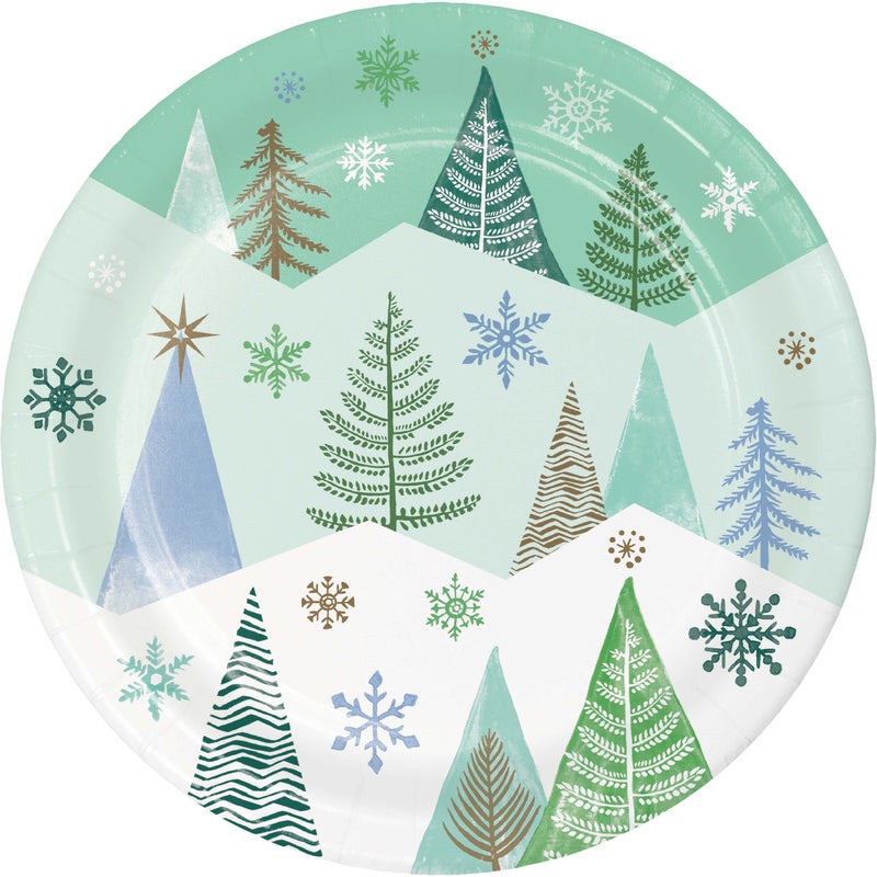 Winter Wonderland Dinner Plates 8ct