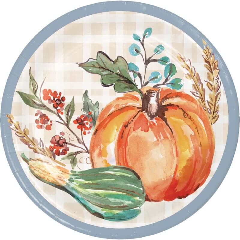 Decadent Cornucopia Luncheon Plates 8ct