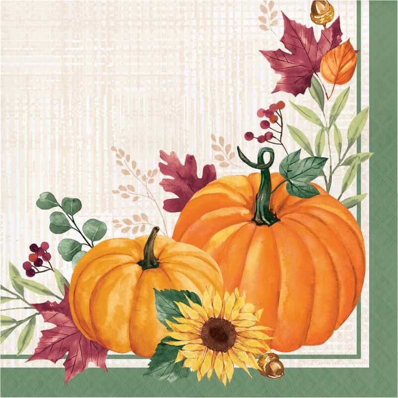 Harvest Wishes Luncheon Napkins 16ct