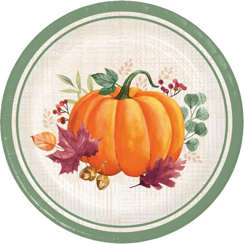 Harvest Wishes Luncheon Plates 8ct