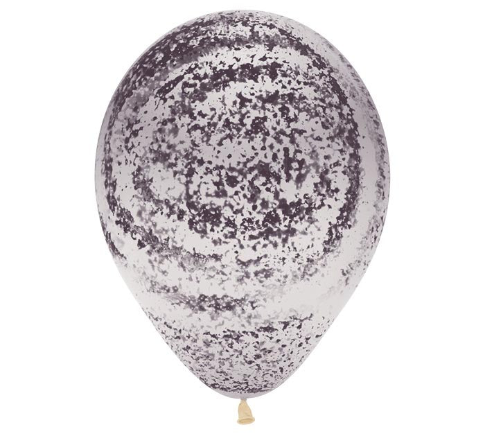 Graffiti Marble On Clear Latex Balloon 1ct, 11&quot;