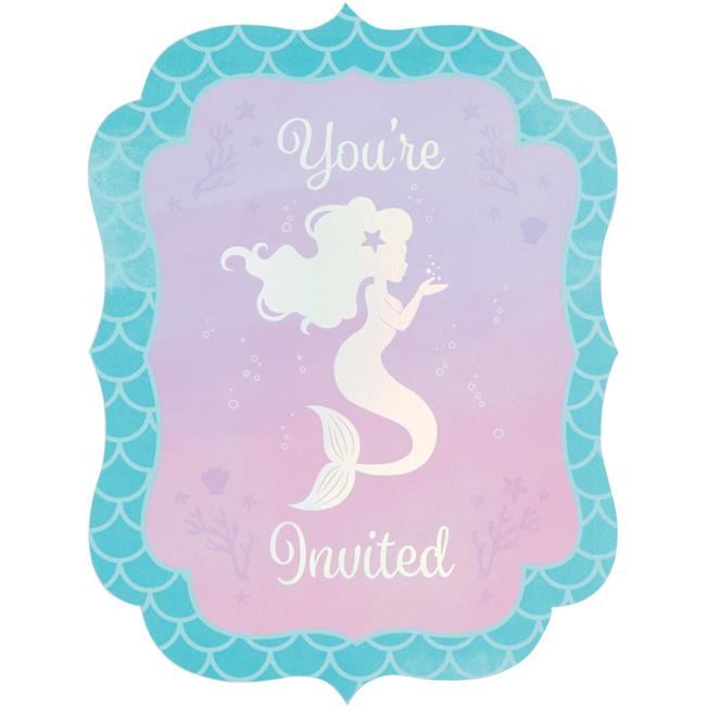 Mermaid Shine Postcard Invitations