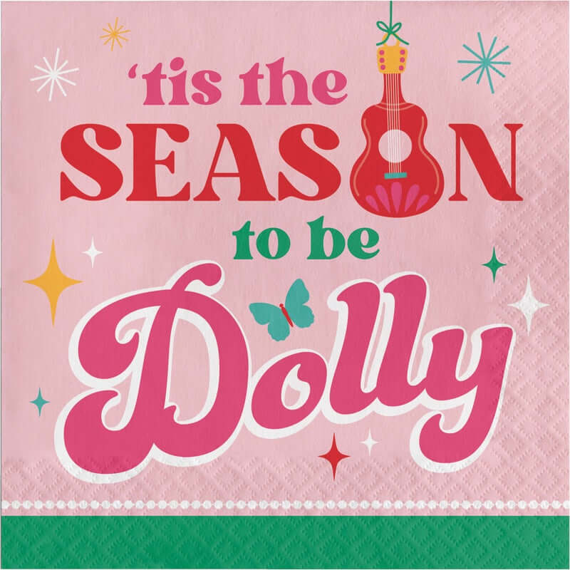 Holly Dolly Luncheon Napkin 16ct