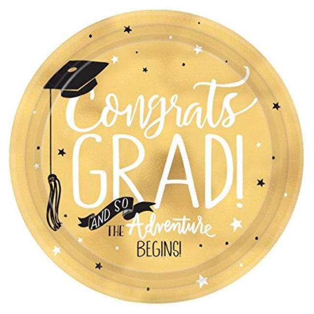 &#39;Congrats Grad!&#39; - Gold Plates