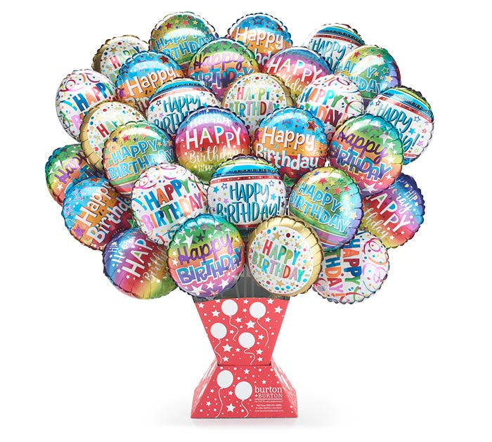 9&quot; AIR-FILLED BIRTHDAY ASSORTMENT ON A STICK