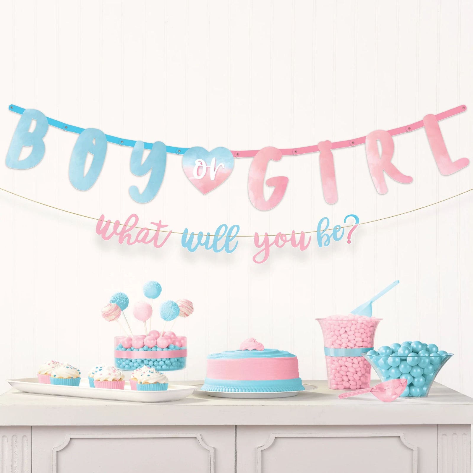 The Big Reveal Jumbo Letter Banner Kit