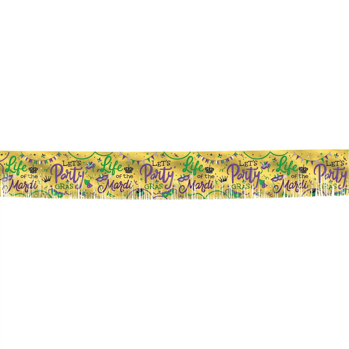 Mardi Gras Metallic Banner