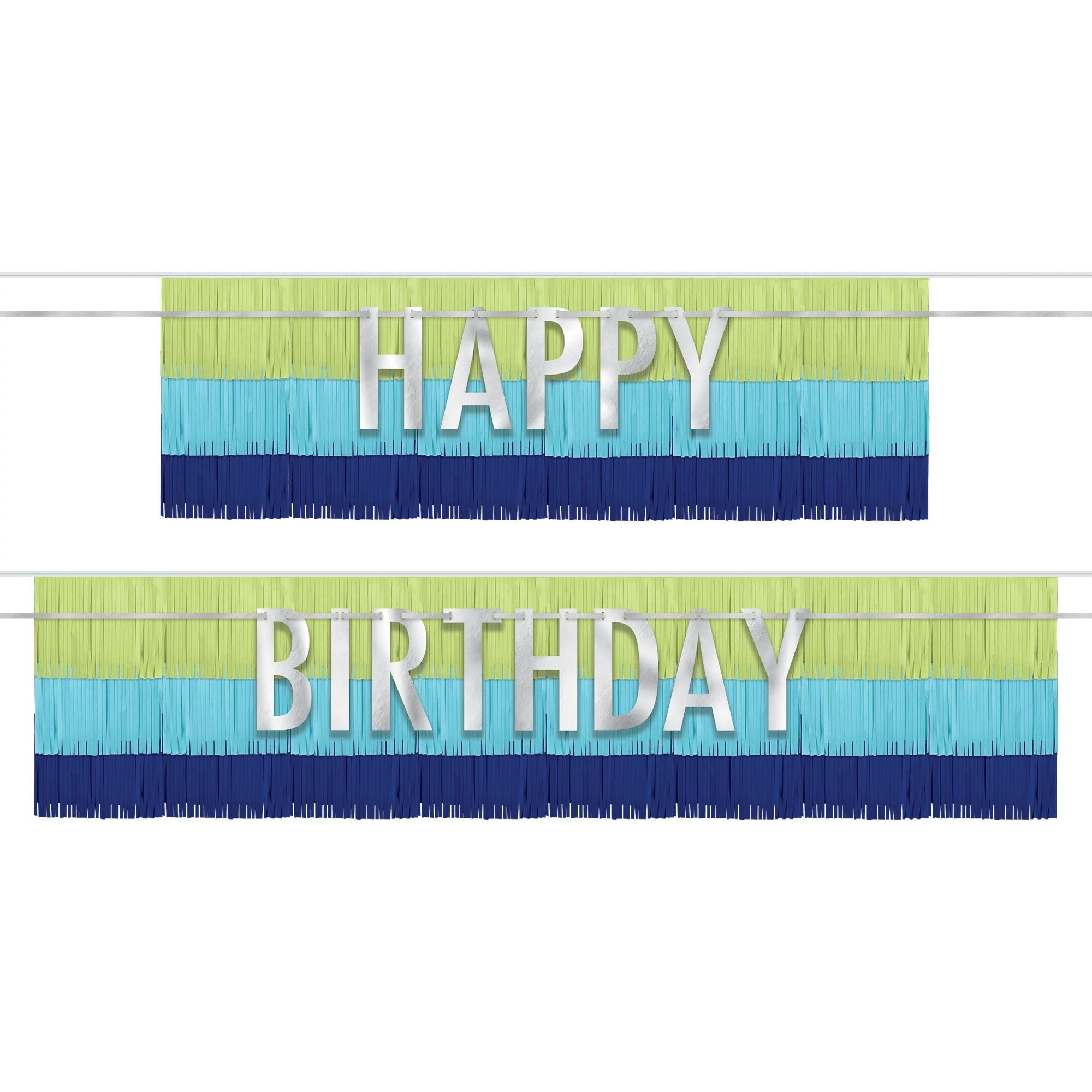 Modern Birthday Fringe Banners