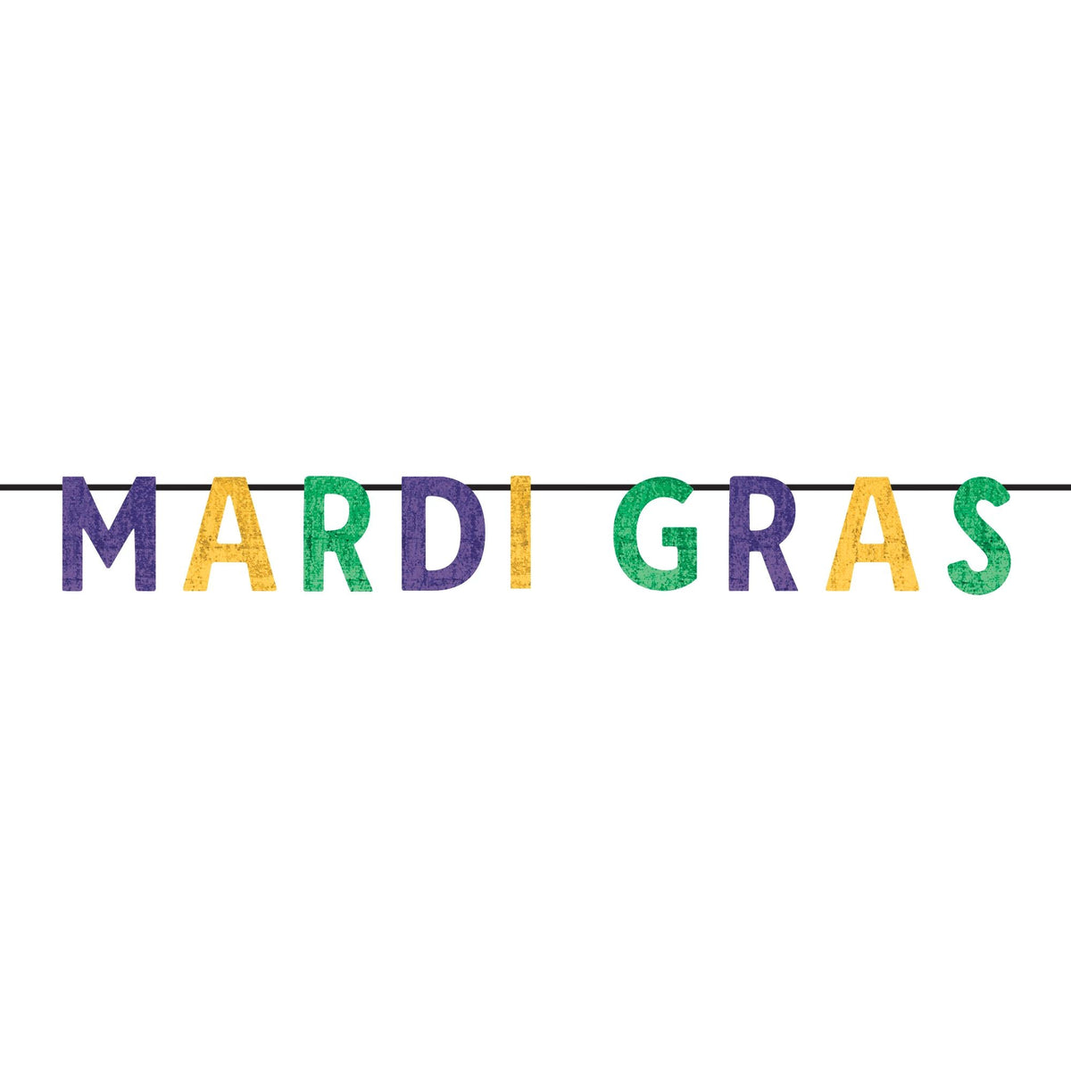 Mardi Gras Sequin Banner