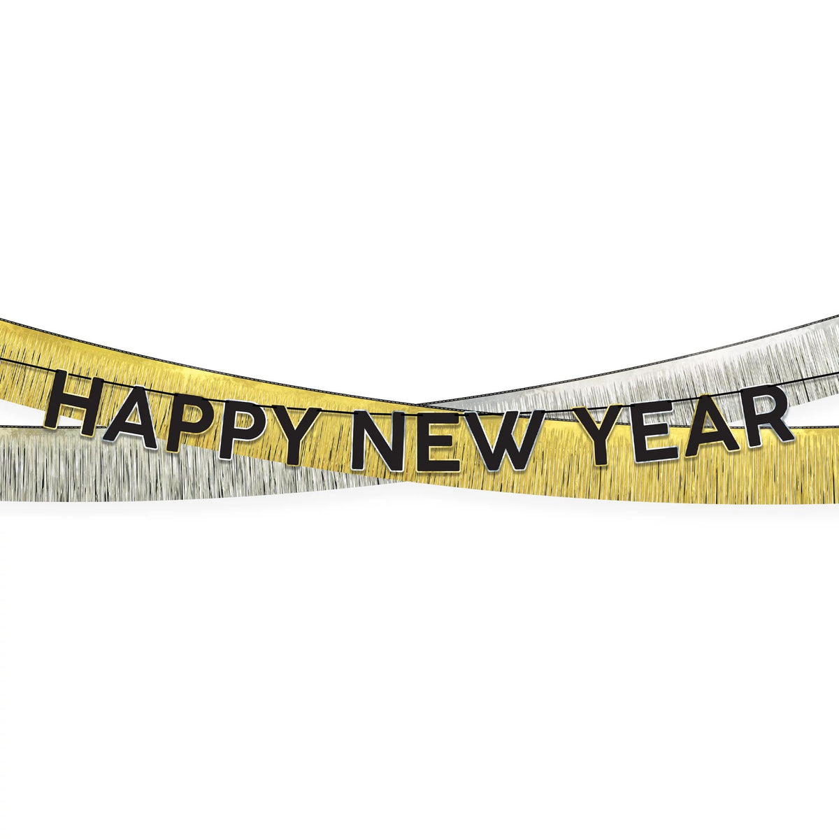 Happy New Year&#39;s Tinsel Garland Banner Kit