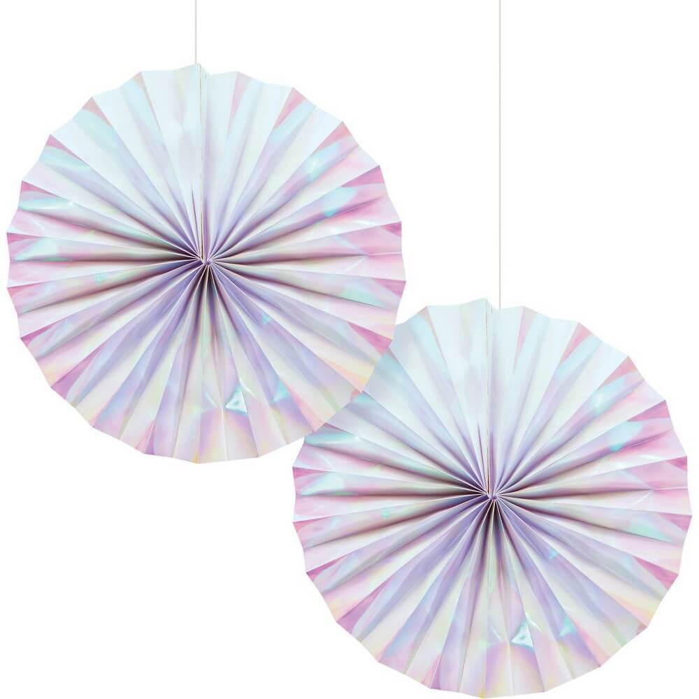 Iridescent Paper Fans