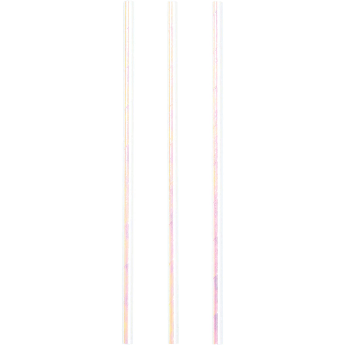 Iridescent Pink Paper Straws