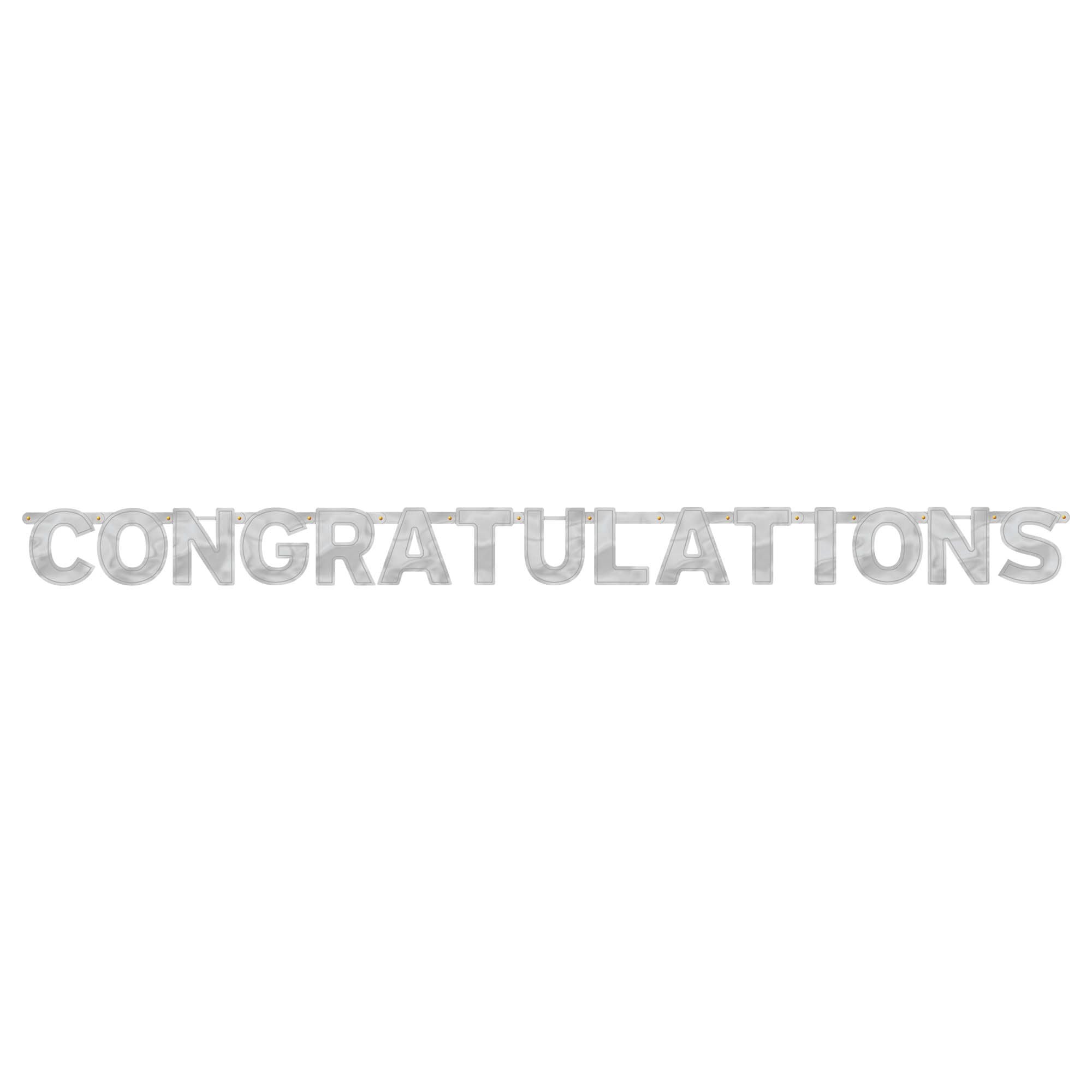 Congratulations - Large Foil Letter Banner