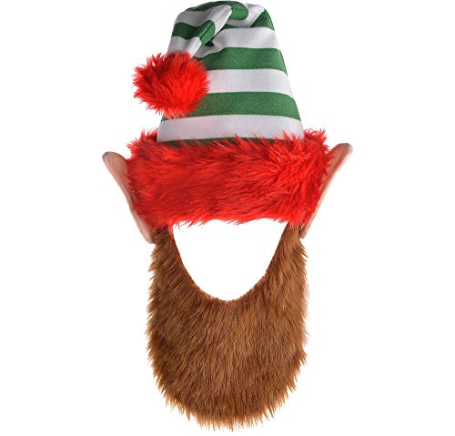 Elf Christmas Hat with Beard