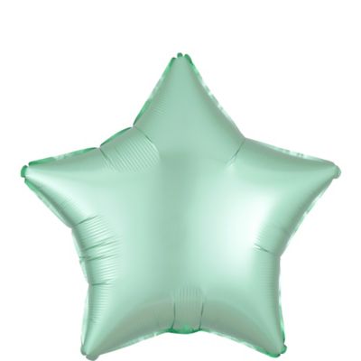 44  Mint Green Star Foil