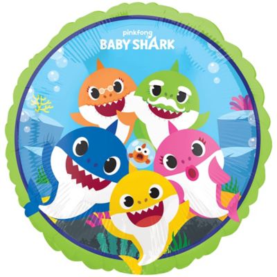 98 17&quot; BABY SHARK FOIL BALLOON