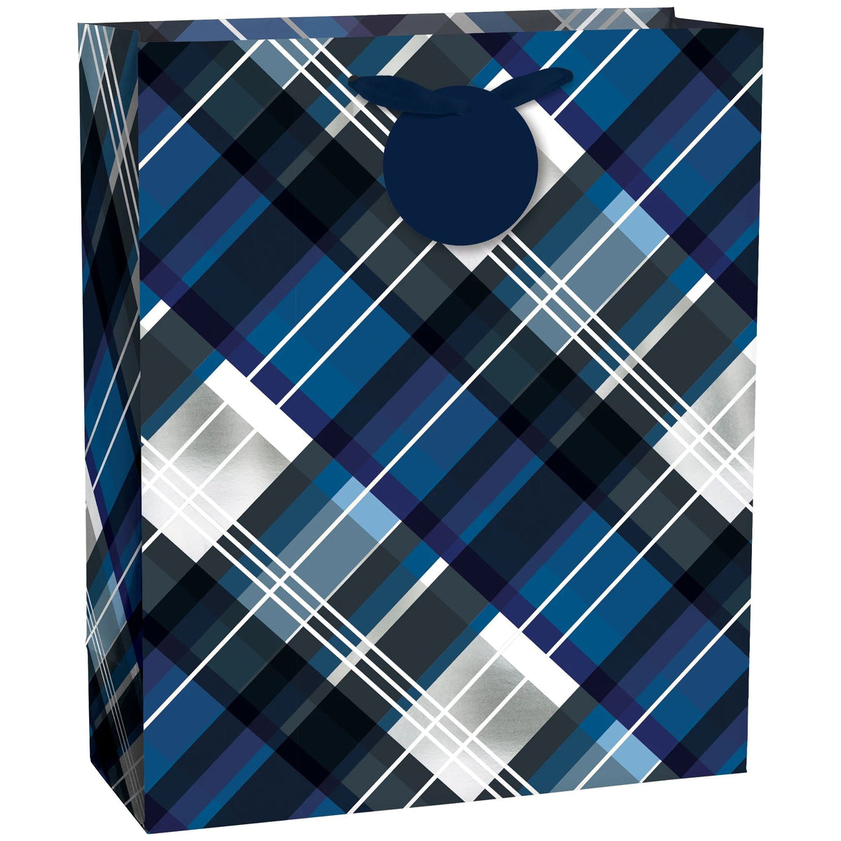 Large Gift Bag - Mens Plaid