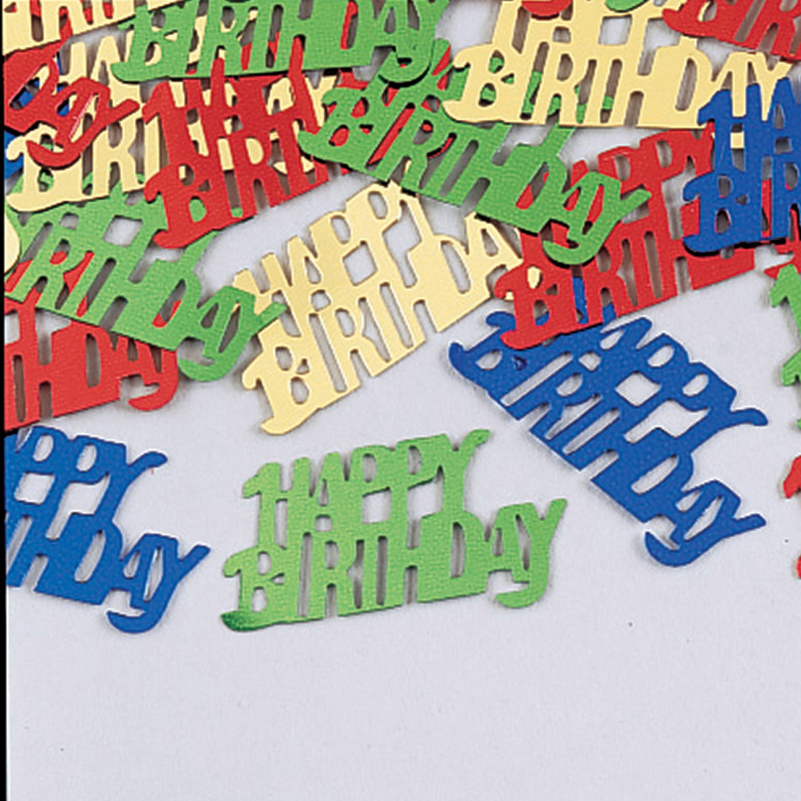 Happy Birthday Metallic Confetti