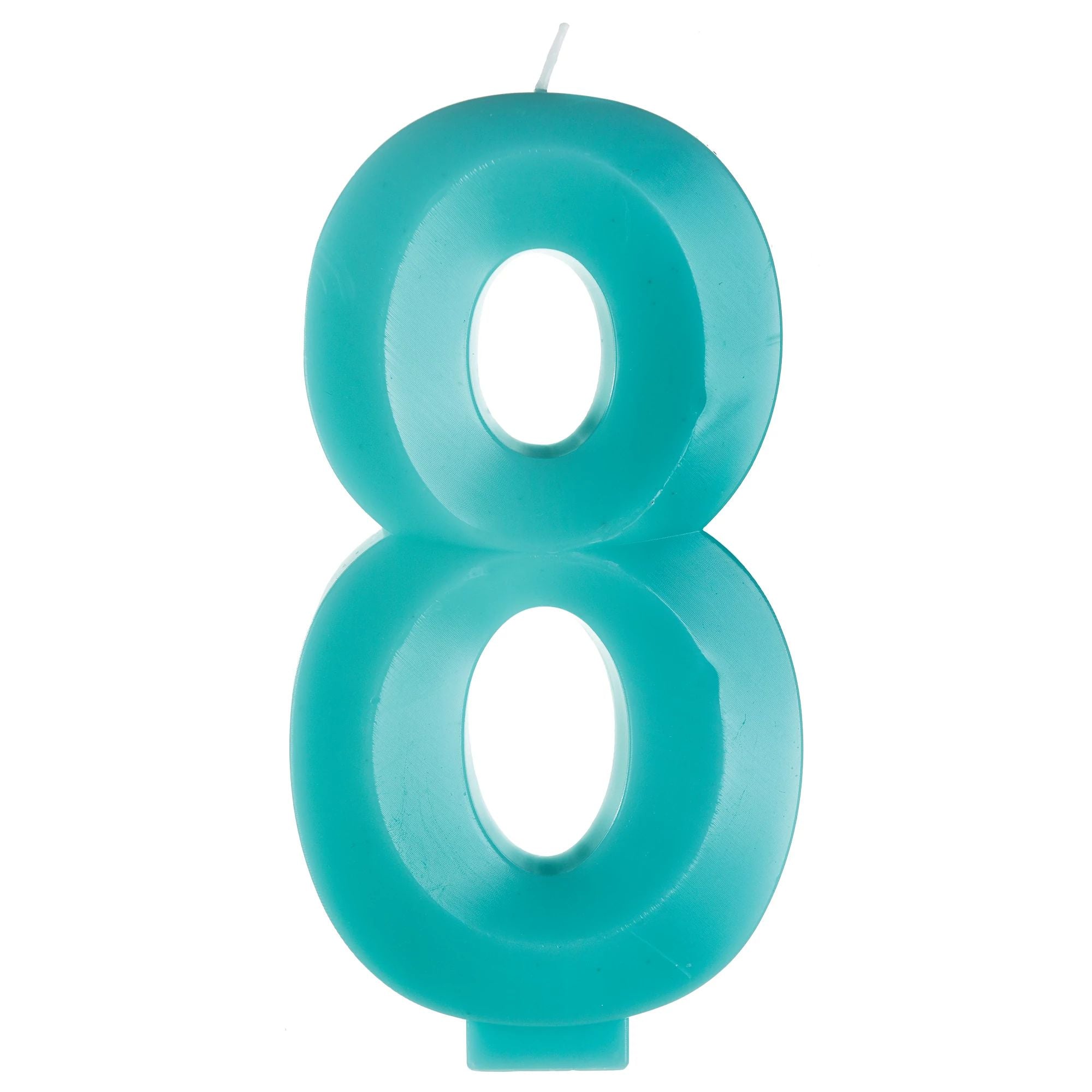 #8 Facet Candle - Aqua