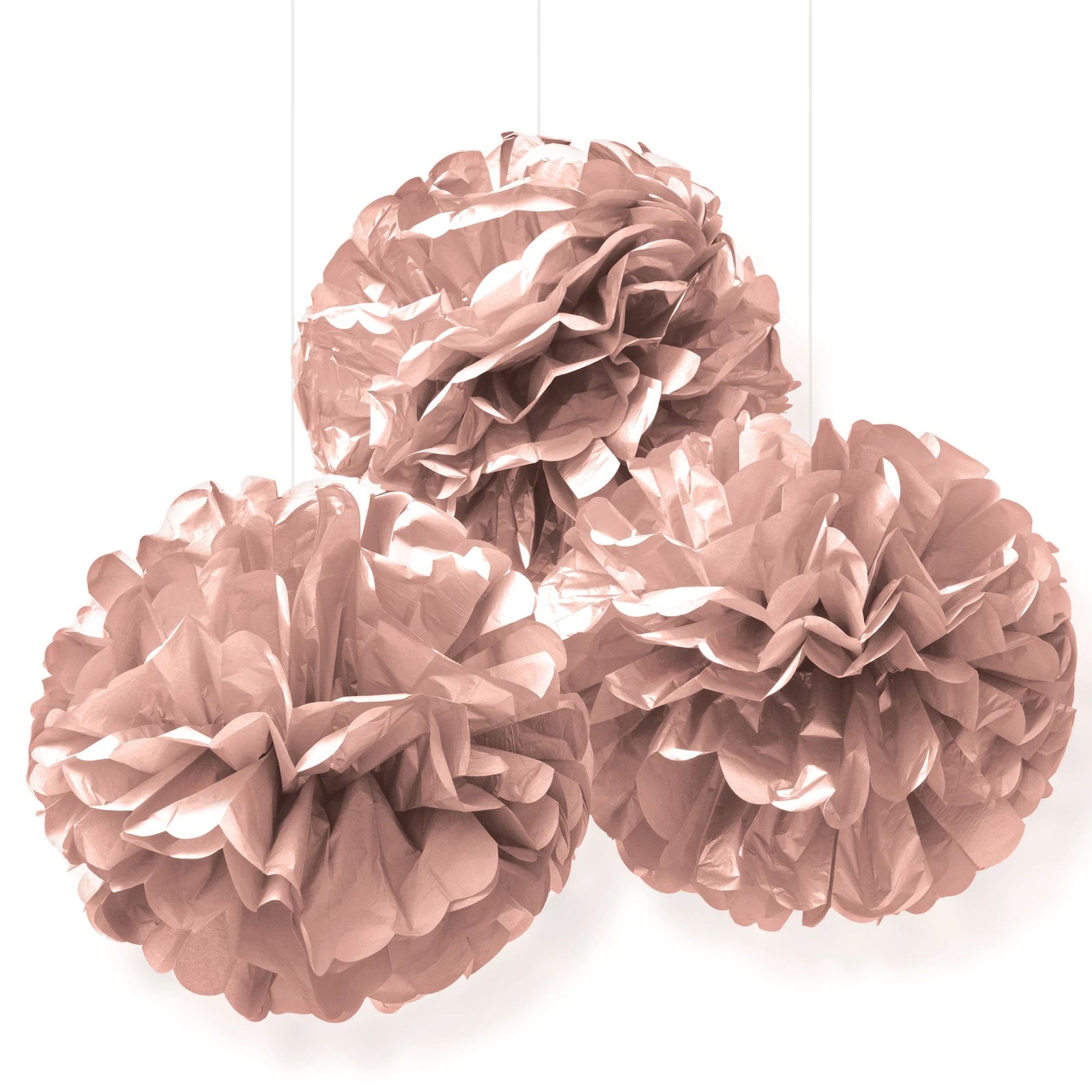 Fluffy Rose Gold Decorations