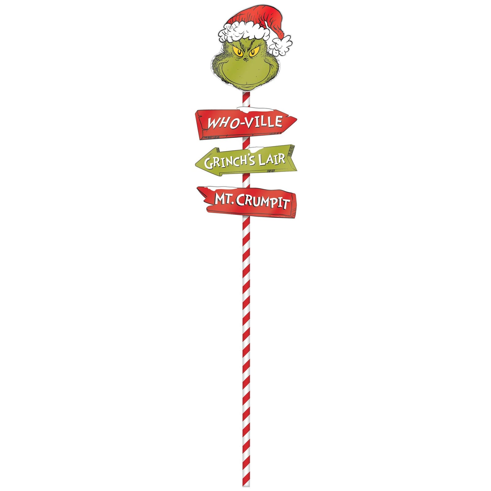 Grinch Directional Metal Yard Stake