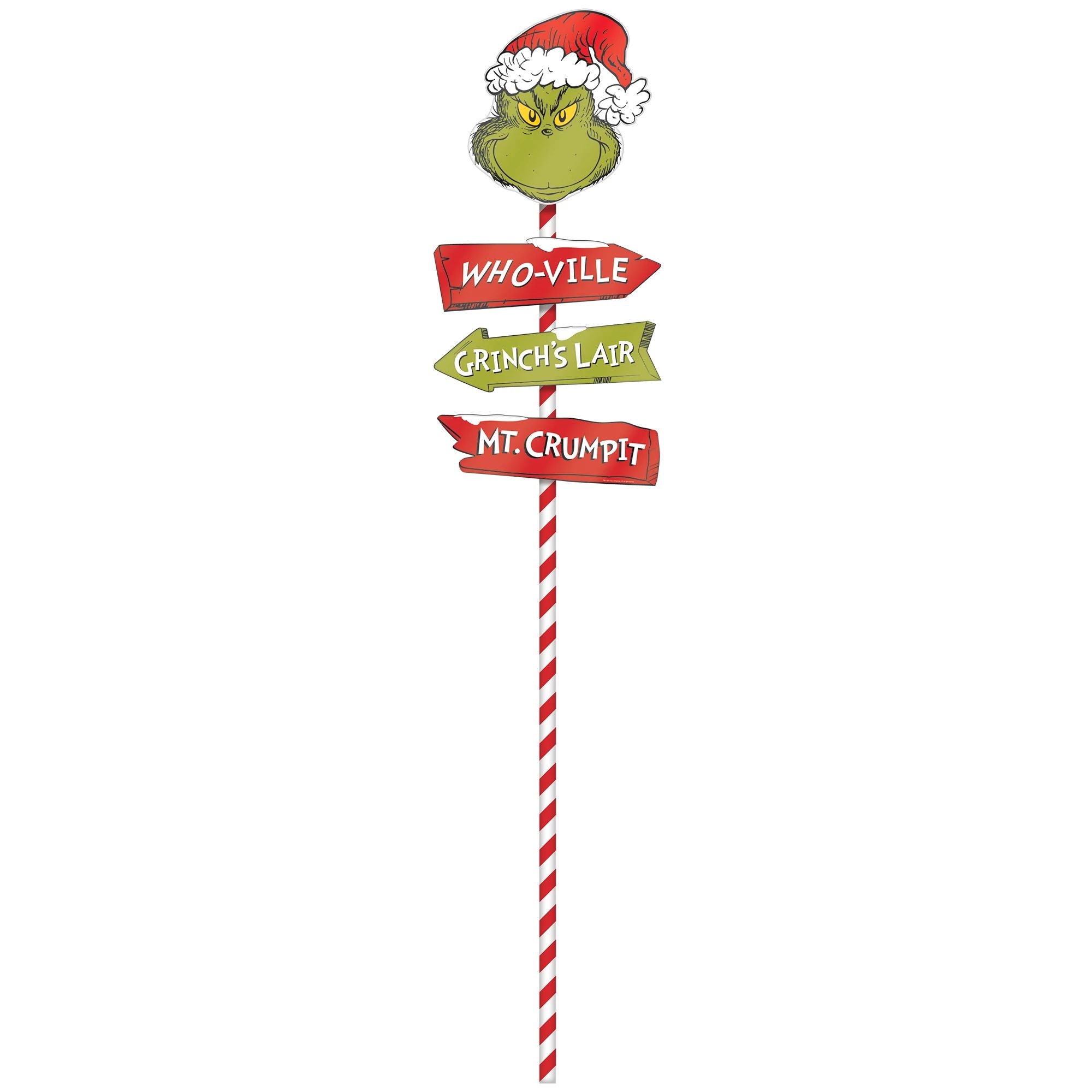 Grinch Directional Metal Yard Stake