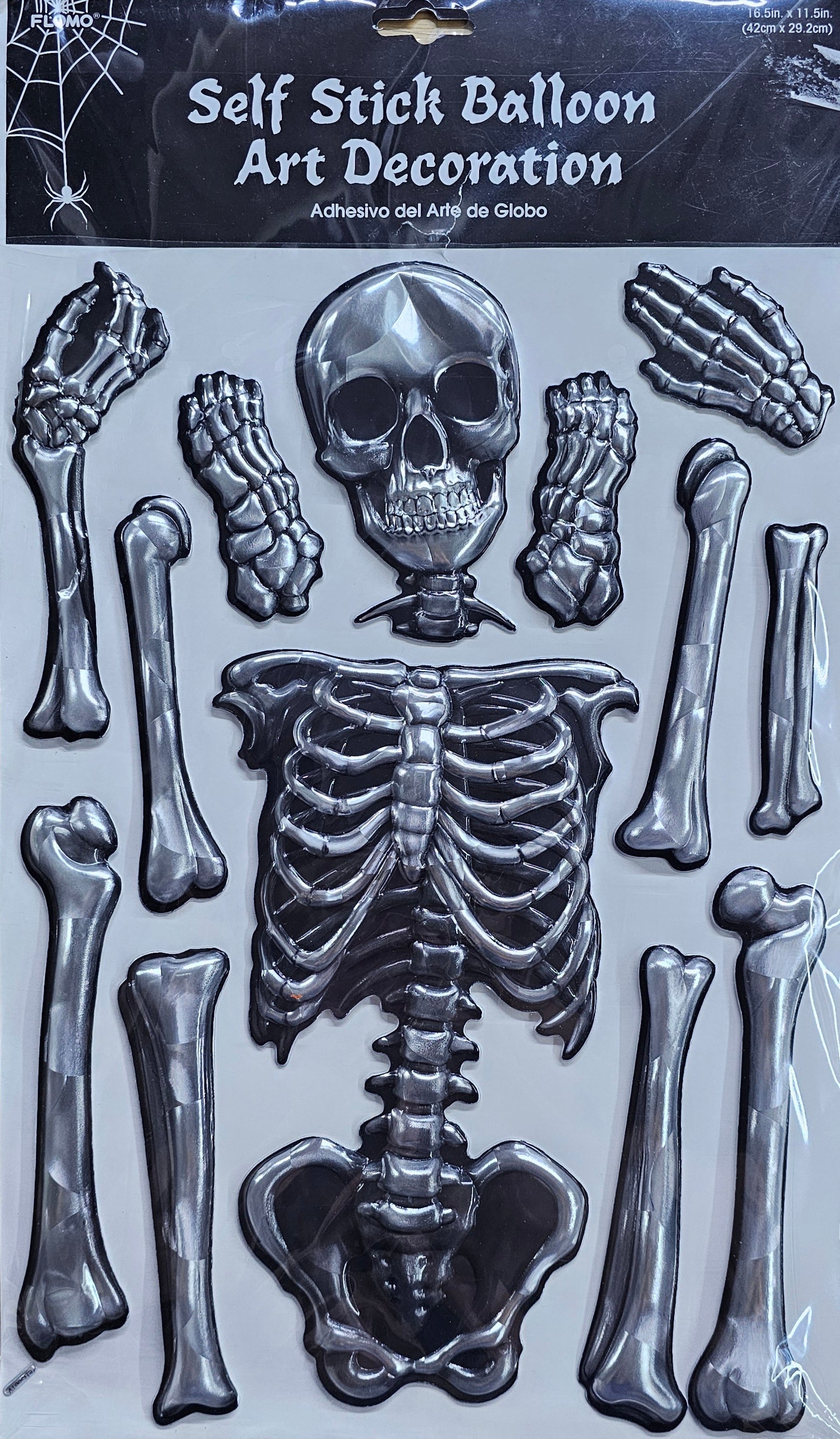 Skeleton Self Stick Balloon Art Decoration