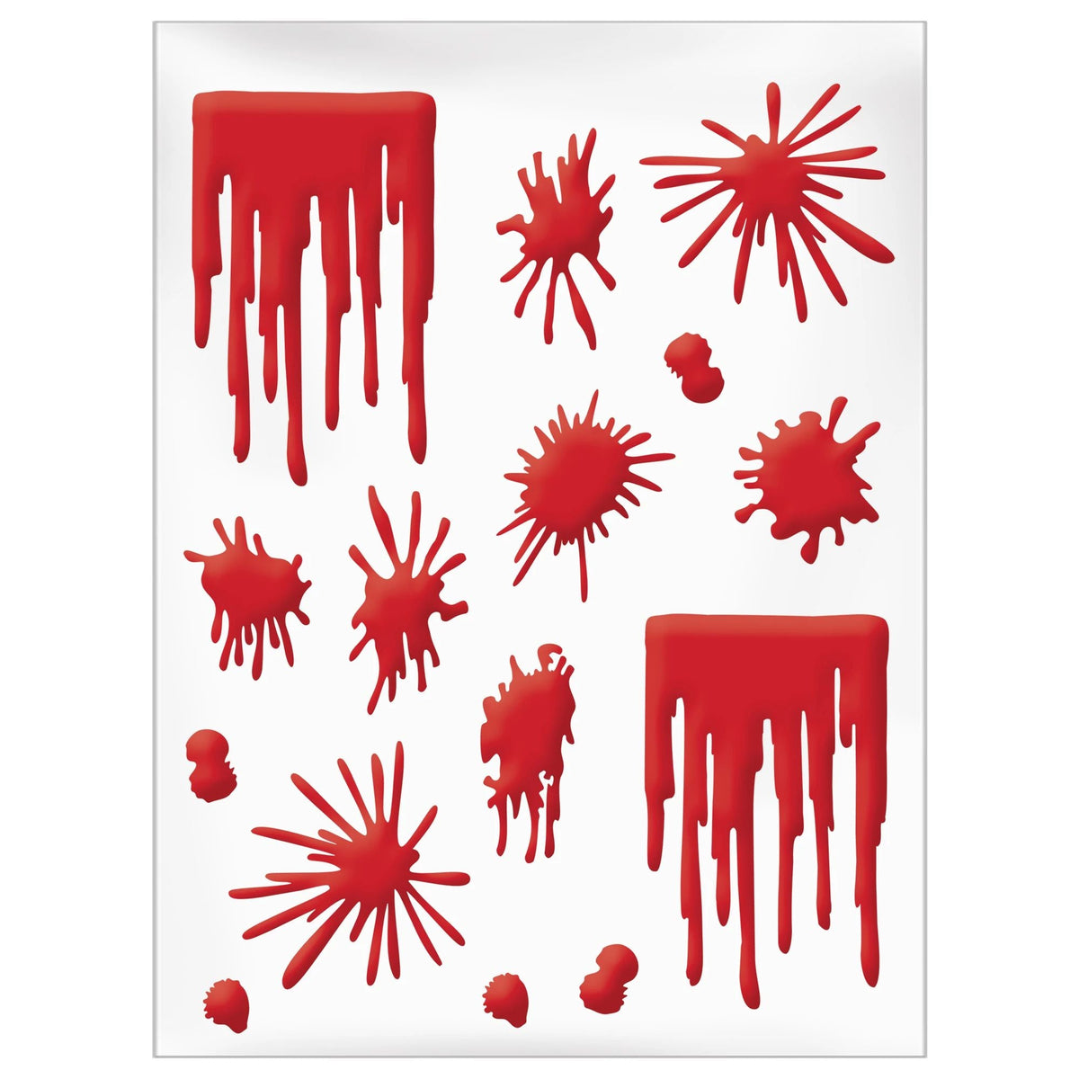 Asylum Blood Splats &amp; Blood Drip Gel Clings