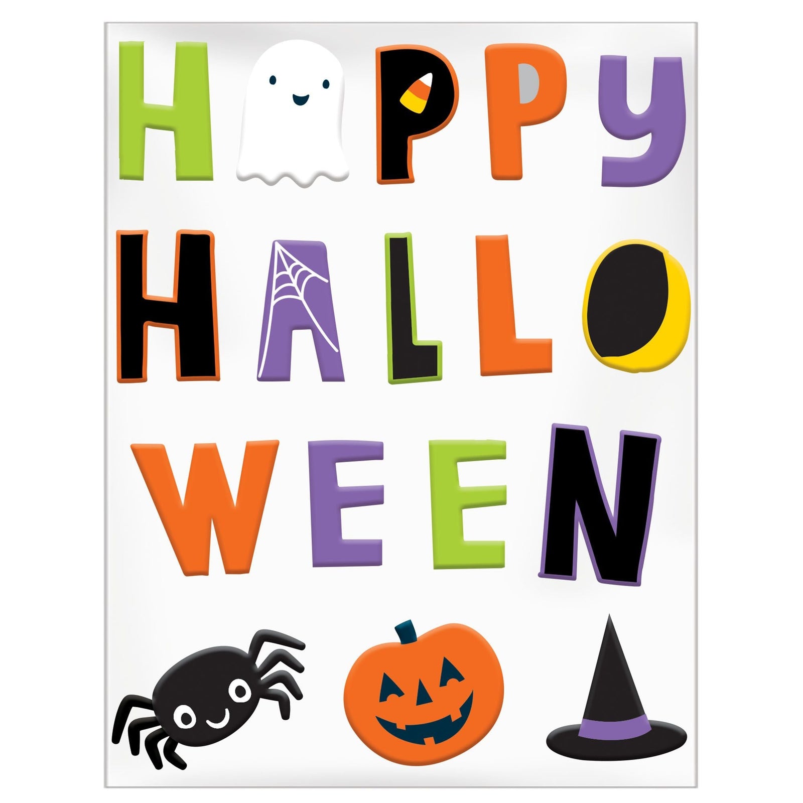 Hallo-Ween Friends Large Gel Cling