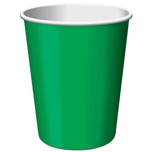 Green 9 Oz. Paper Cups 20 Ct. - Party Supplies