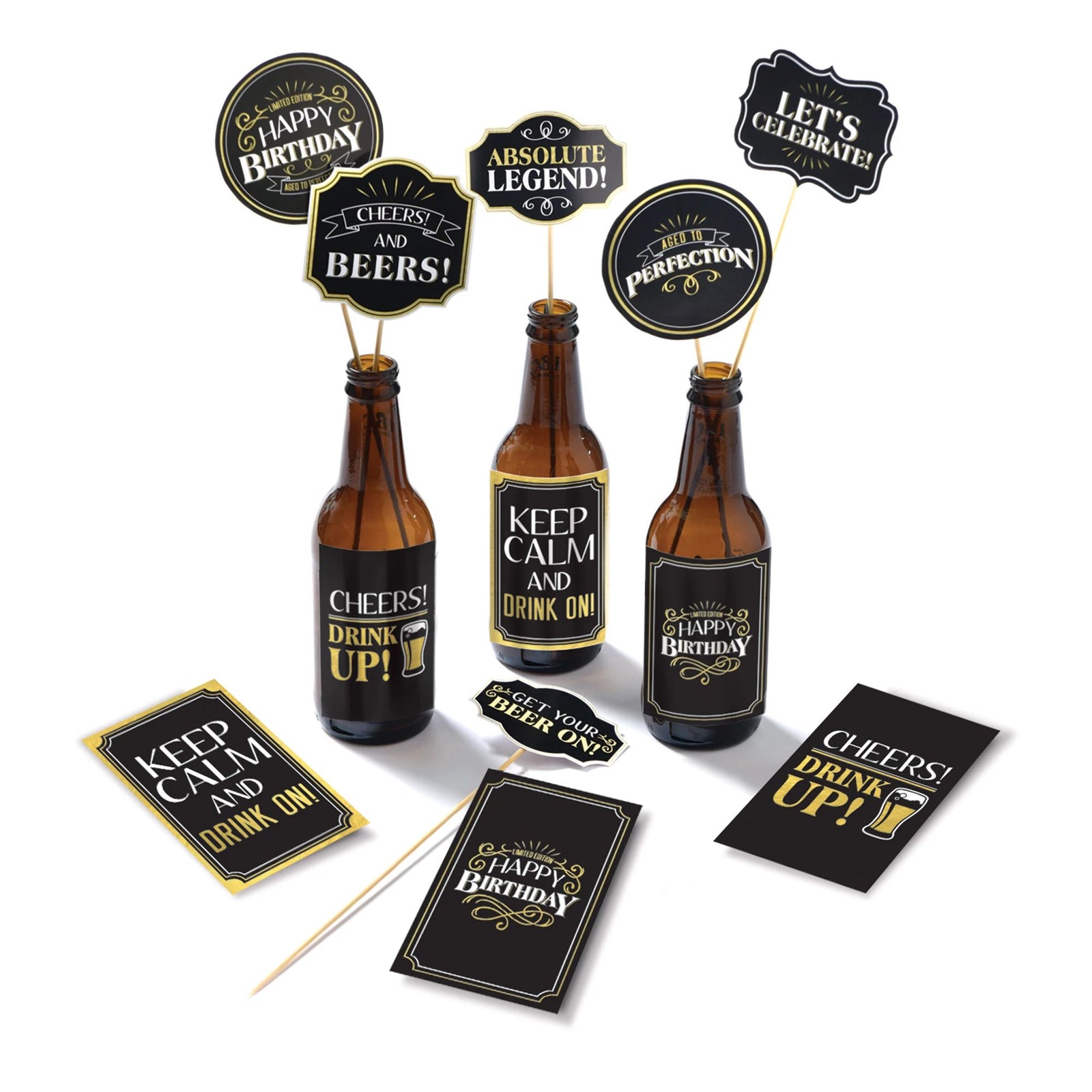 Better with Age Birthday Beer Centerpiece Kit