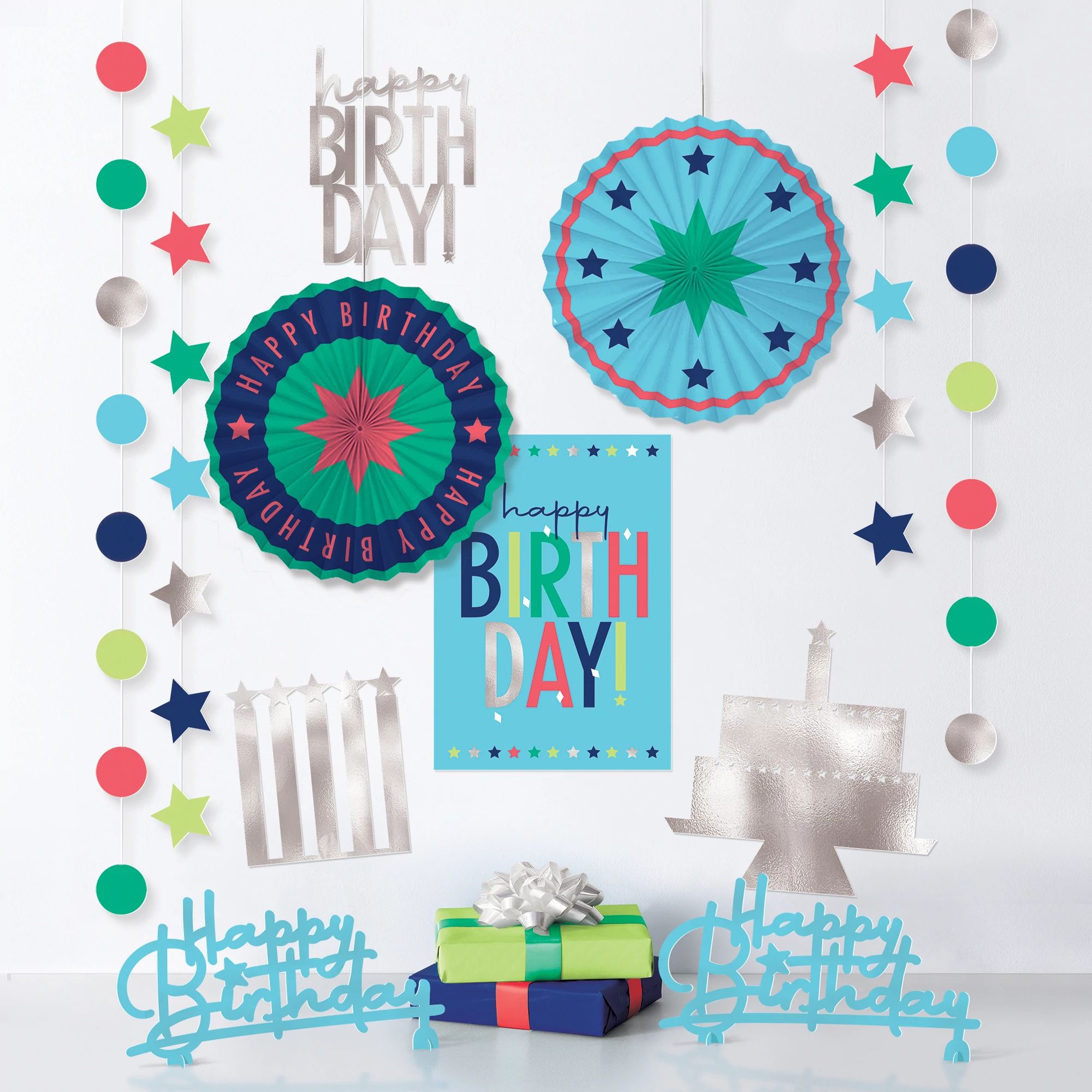 Modern Birthday Room Decorating Kit