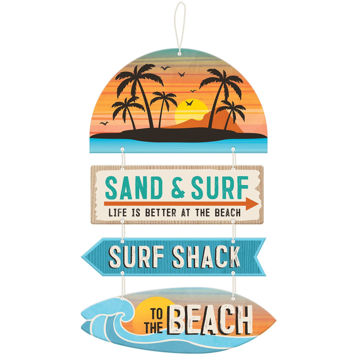 Beach Life Hanging Sign