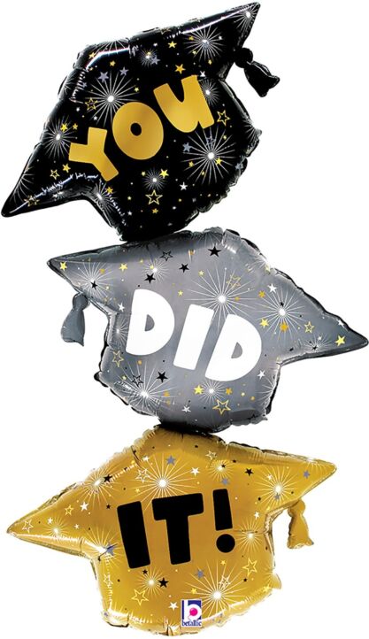 38&quot; Grad Cap Trio Foil Balloon