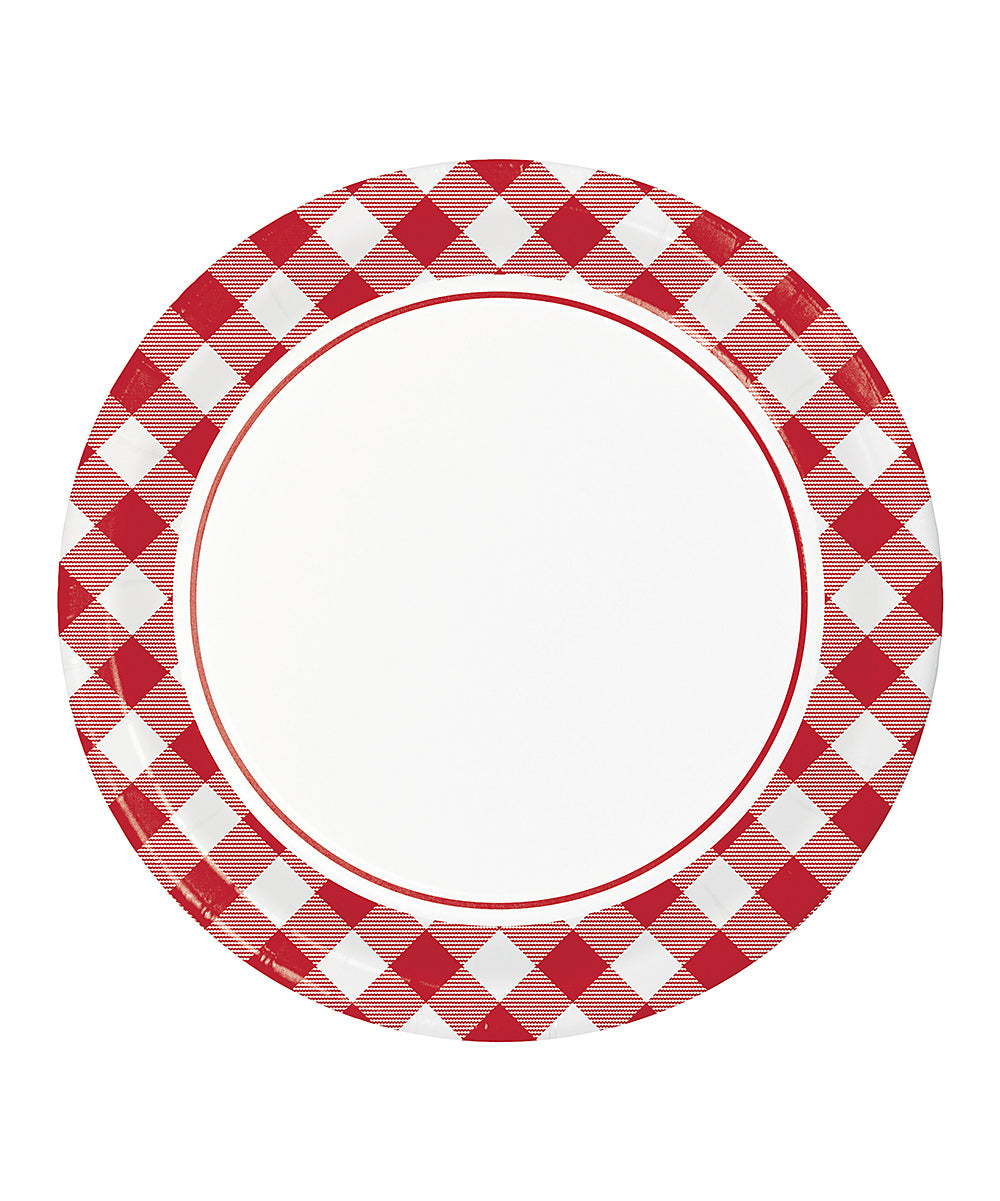 Classic Gingham Dinner Plate