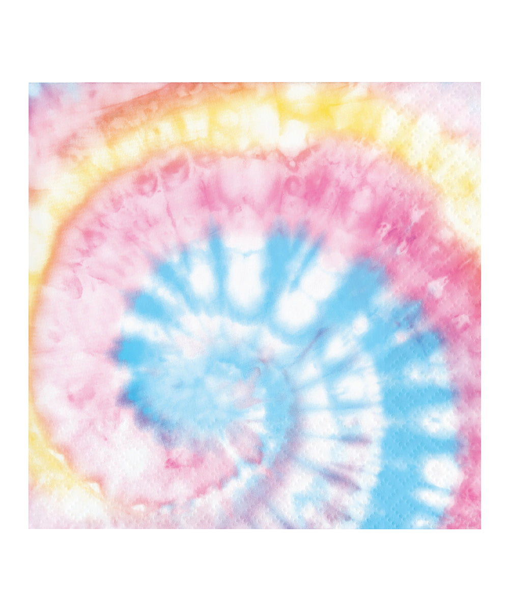 Tie Dye Party Beverage Napkin Multi Color