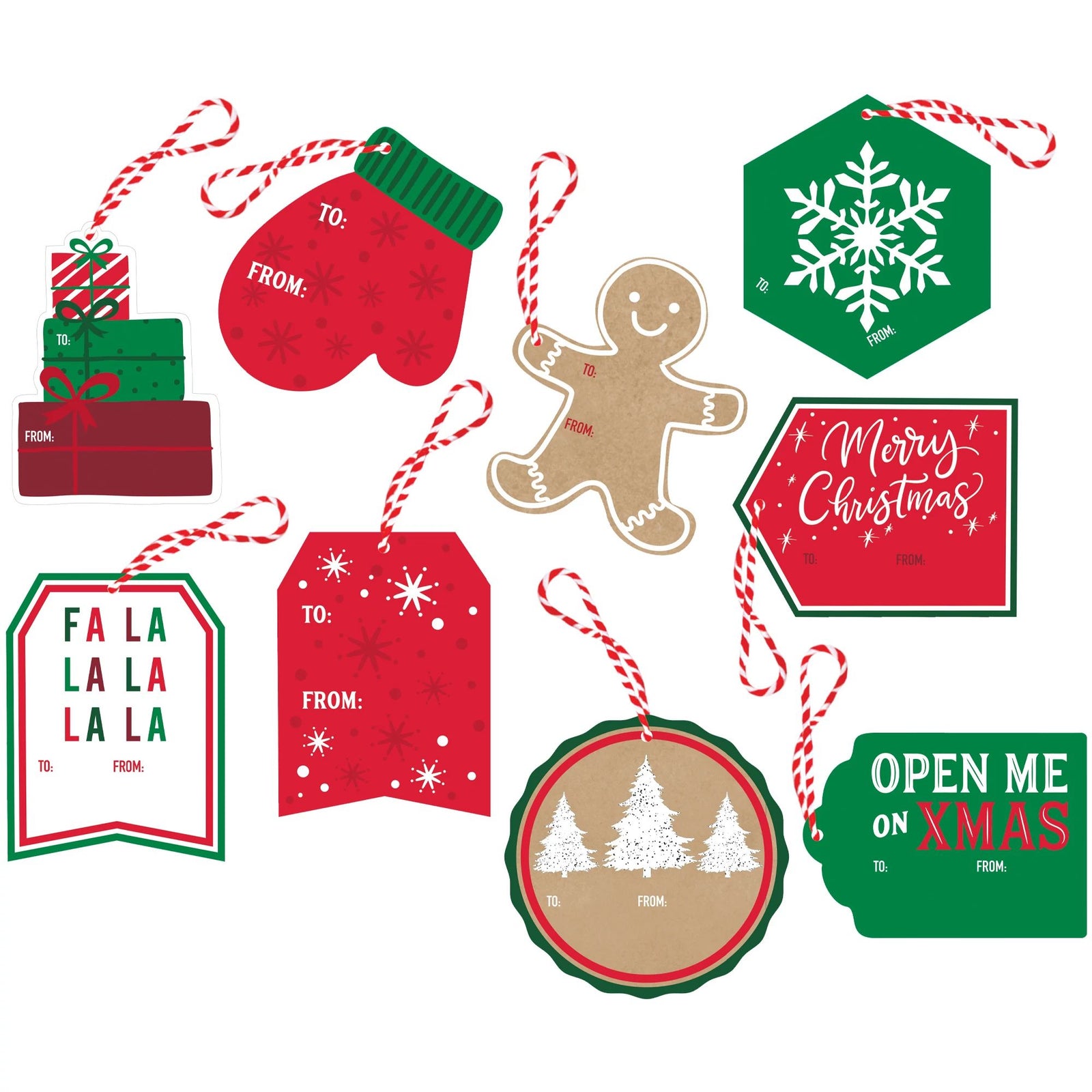 Christmas Novelty Gift Tag Set