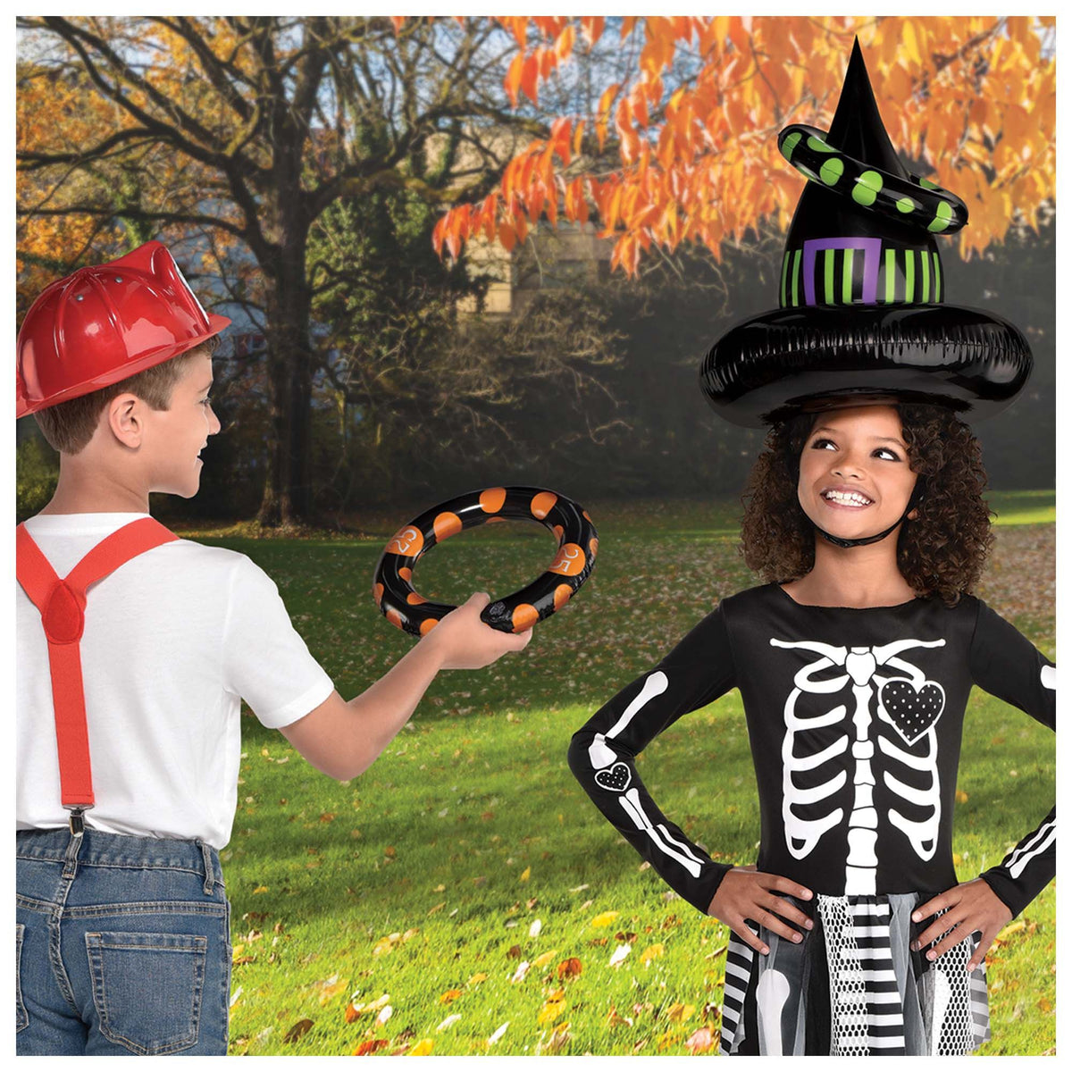 Inflatable Witch Hat Ring Toss Game