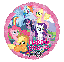 158A 17&quot; My Little Pony Birthday Foil Balloon